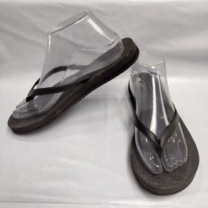 Sanuk Basic Flat Slip On Fip Flop Thong Sandal Shoes Rubber 1015914 Women Size 8
